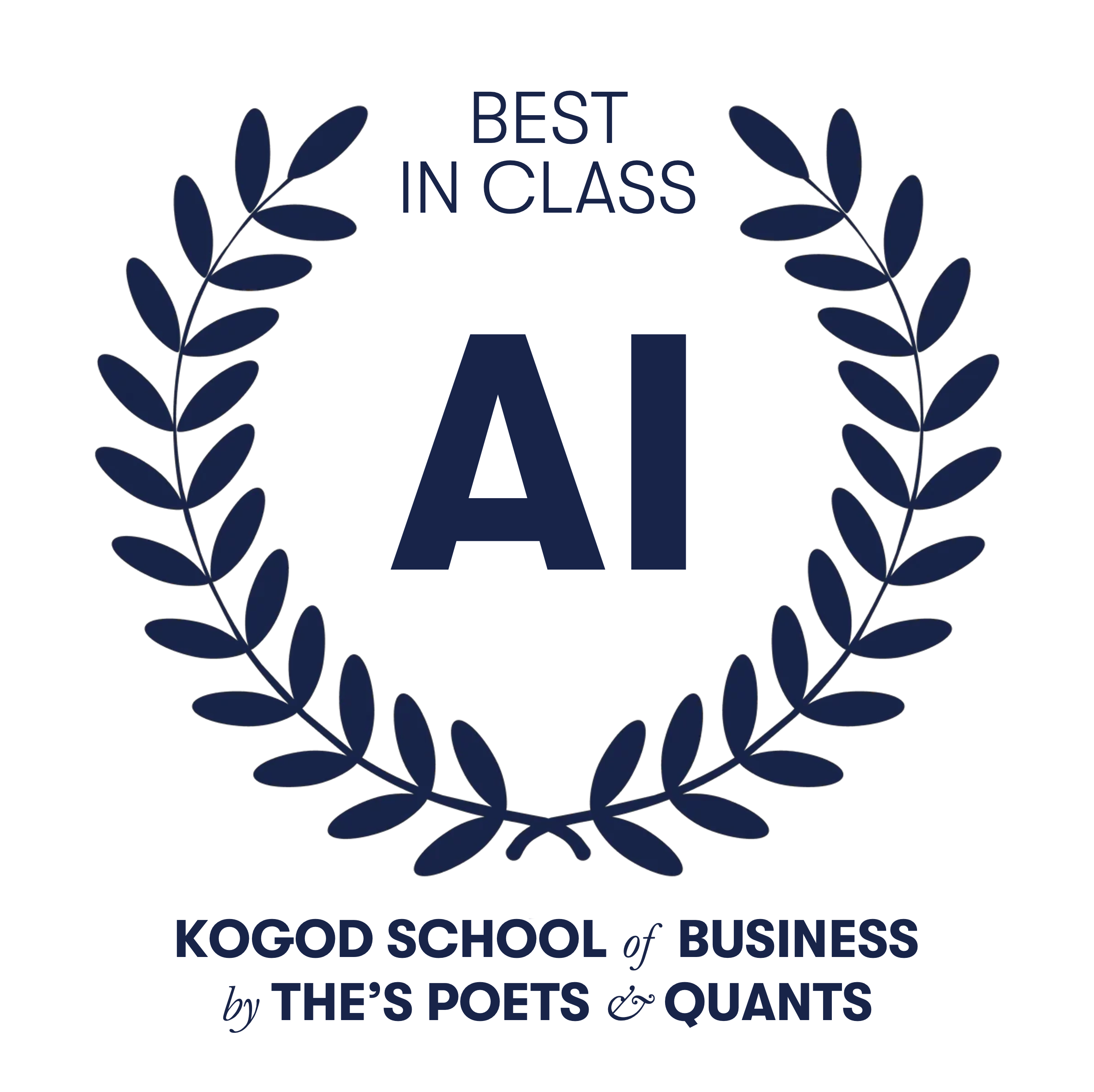 Best in Class for AI by Times Higher Educations Poets and Quants