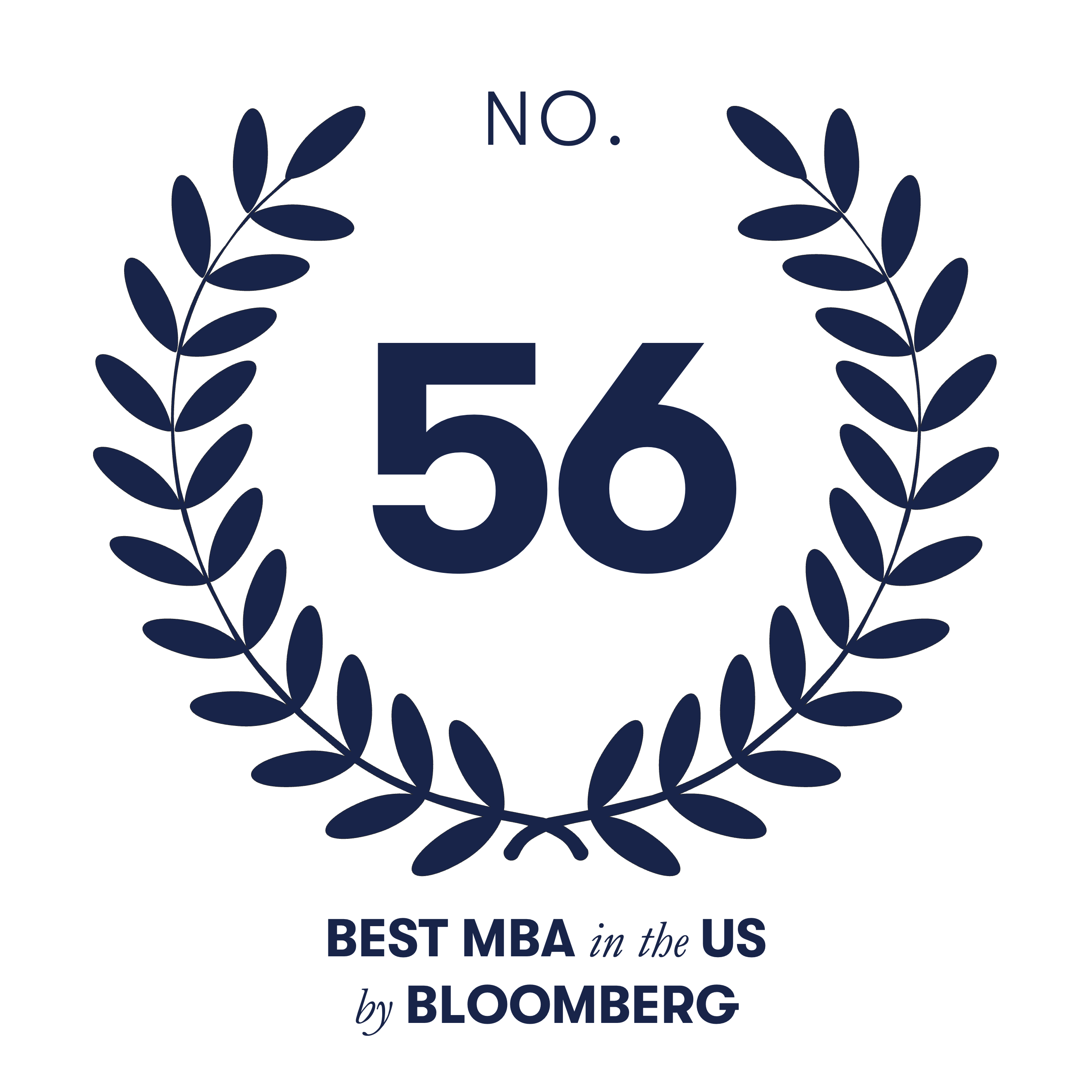 Bloomberg ranked Kogod School of Business number 56 in the US