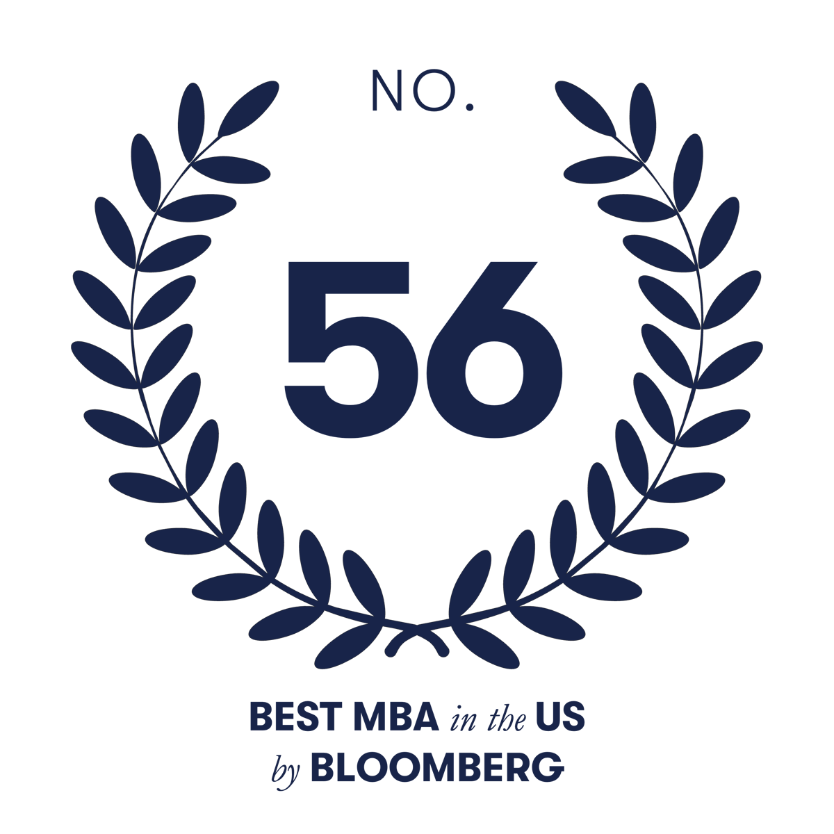 Bloomberg ranked Kogod School of Business number 56 in the US